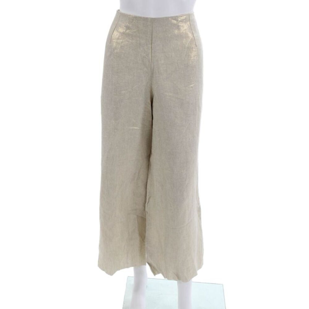 Nonchalant Label Womens Beige Polyester Dress Pants Zip Inseam 27 Size M